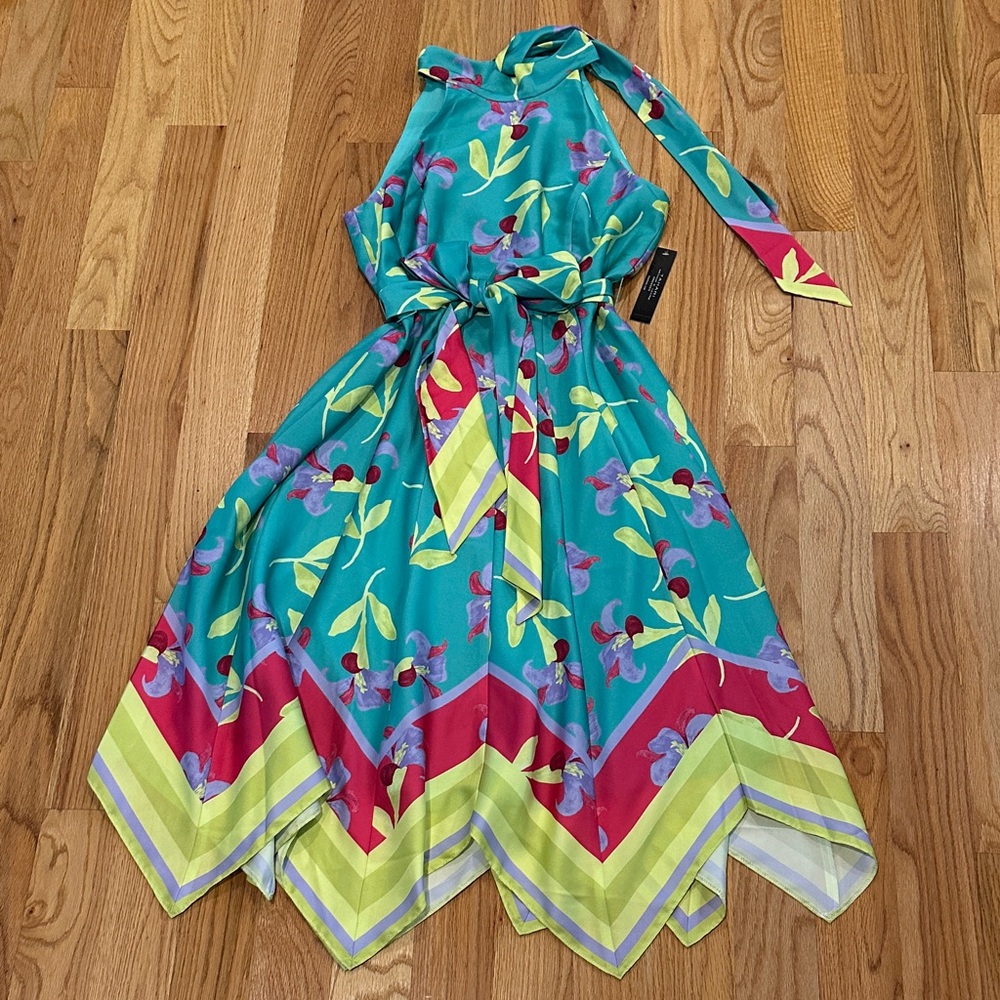 NWT Tahari Hankerchief Hem Dress - Picture 3 of 9